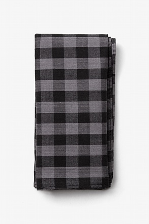 _Pasco Black Pocket Square_